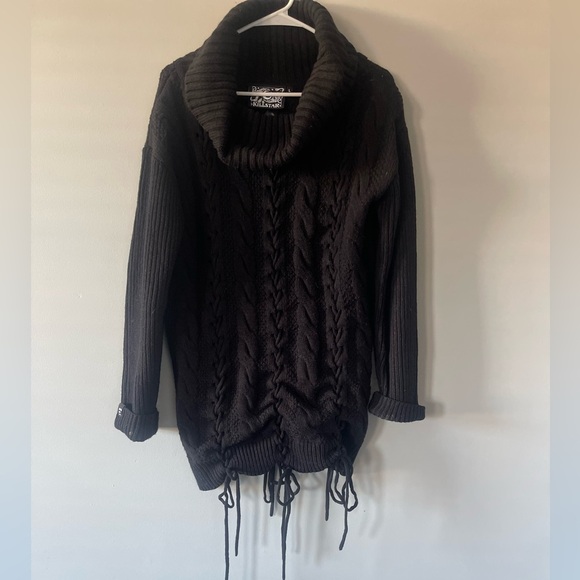 Dora Killstar Black Sweater lace up dress - Picture 4 of 6